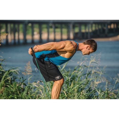 Premium Resistance Band x1 Ripcords Platinum Tension with Ergonomic Rubber Handles for full body workouts, commercial and home use.