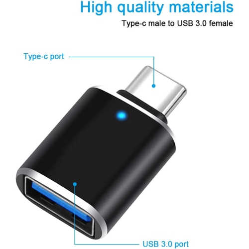 USB C to USB Adapter, USB C Male to USB 3.0 Female OTG Connector High Speed Compatible with Google Pixel Chromebook Samsung Galaxy S10/S9 Huawei