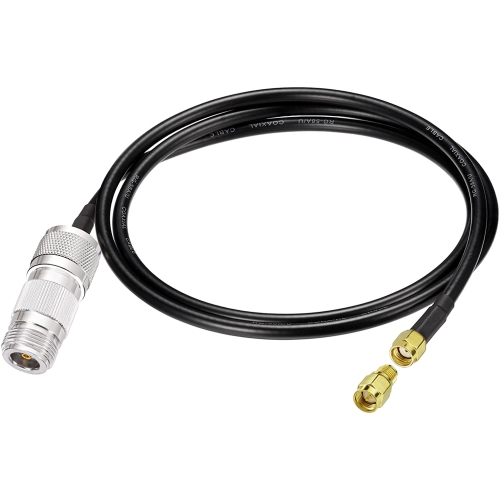 E RP-SMA Male to N Male RG58 Low Loss Cable 3ft + SMA Male to RP-SMA Female Adapter + N Female to N Female Adapter for WiFi 4G LTE Lora Antenna