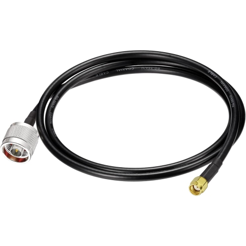 E RP-SMA Male to N Male RG58 Low Loss Cable 3ft + SMA Male to RP-SMA Female Adapter + N Female to N Female Adapter for WiFi 4G LTE Lora Antenna