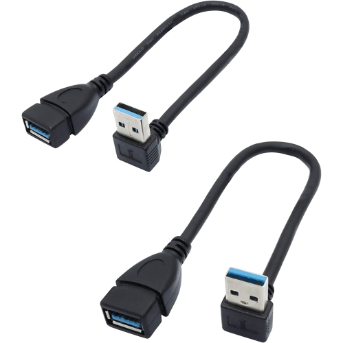 DOLAER  Male to Female Extension Cable - 2Pack USB 3.0 Male to Female Adapter 7.9Inches (20Cm)