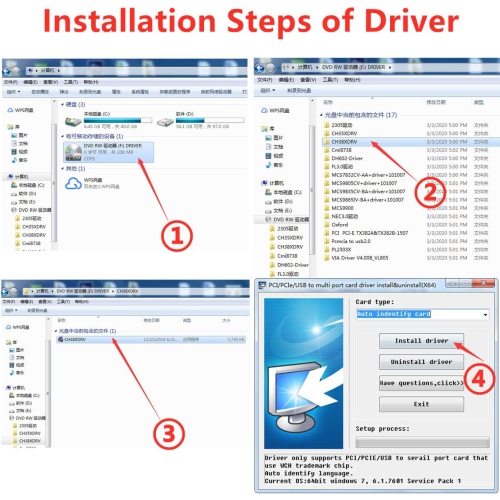 PCIe Combo Serial Parallel Expansion Card PCI Express to Printer LPT Port RS232 Com Port Adapter IEEE 1284 Controller Card WCH382 Chip for Desktop PC