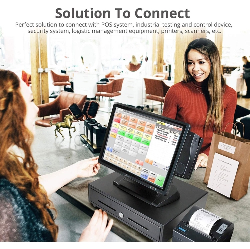 PCIe Combo Serial Parallel Expansion Card PCI Express to Printer LPT Port RS232 Com Port Adapter IEEE 1284 Controller Card WCH382 Chip for Desktop PC