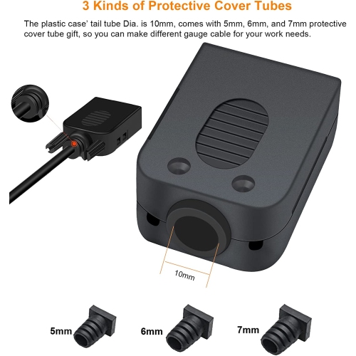 DB9 Breakout Connector to Wiring Terminal Board DB-9 Male RS232 Serial Adapter Solderless Module with Terminals Block, Case, Nuts and Tail Pipes