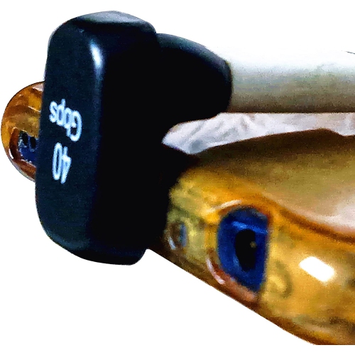 Adaptateur USB C de 40 Gb/s à angle de 180 degrés; Adaptateur USB 4 de type C mâle à femelle; Rallonge PD 100 W; chargement rapide 8K à 60 Hz pour