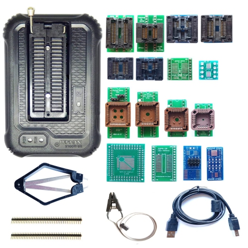 S Xgecu TL866II Plus Upgraded Xgecu T48 Programmer 16 Adapter Socket Clip IC chip Programmer t48 chip nand Flash mcu Bios AVR eprom Programmer