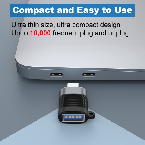 A USB C Adapter, Micro USB Male to USB C Female, USB 3.0 Male to USB C Female, USB Type-C Male to USB 3.0 Female Converter Connector