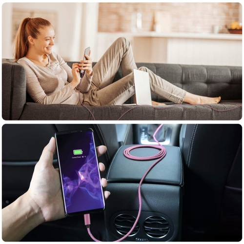 B USB Type C Charger Cable 6.6FT 2Pack,Charging Cord for Kindle Fire HD 7 12th 2022,10 9th 2019,8 10th 2020,Paperwhite 11th 2021 Generation,Samsung