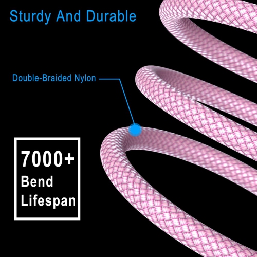 B USB Type C Charger Cable 6.6FT 2Pack,Charging Cord for Kindle Fire HD 7 12th 2022,10 9th 2019,8 10th 2020,Paperwhite 11th 2021 Generation,Samsung