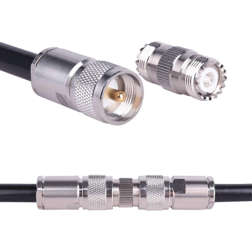 UHF Female Connectors SO-239 Adapter PL259 Coupler SO239 Barrel Coax Connector for CB Ham Radio Antenna, SWR Meter Pack of 2 by