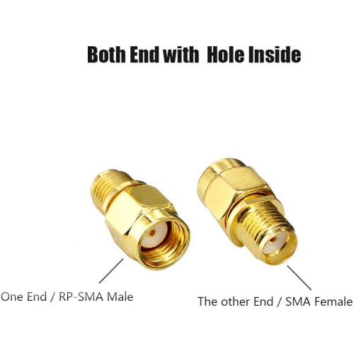 16Pcs RF Coaxial Adapter SMA Female to RP-SMA Male Adapter for Antennas Wireless LAN Devices Coaxial Cable