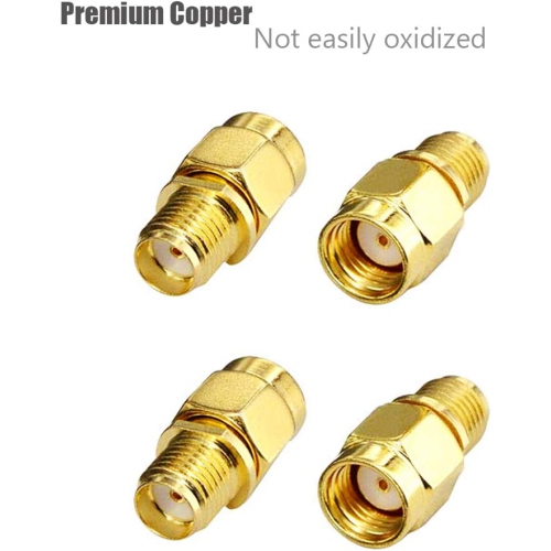 16Pcs RF Coaxial Adapter SMA Female to RP-SMA Male Adapter for Antennas Wireless LAN Devices Coaxial Cable