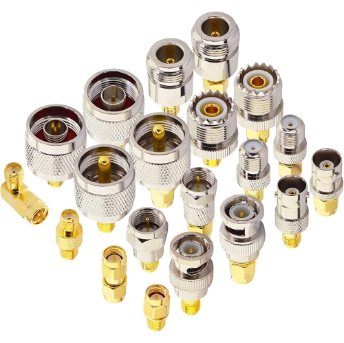 DOLAER  O Rf Coaxial Fpv Connector Kit SMA Adapter Type Set SMA Connector Kit SMA to SMA Uhf to SMA SMA to Bnc SMA to F Adapter Male to Female Coaxial