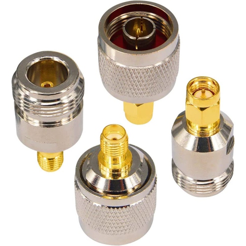 DOLAER  O SMA to N Adapter Kit 4 Type Rf Connectors N Male/female to SMA Female/male Wi-Fi Adapter……
