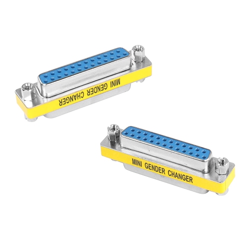 DOLAER  M Db25 25 Pin Gender Changer D-Sub 25Pin Coupler Serial Cable Gender Changer Rs232 VGA Adapter Connetor for Applications Pack Of 2 (Female To