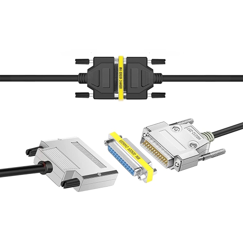 M DB25 25 Pin Gender Changer D-SUB 25Pin Coupler Serial Cable Gender Changer RS232 VGA Adapter Connetor for Applications Pack of 2