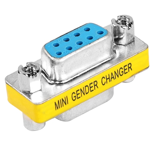 M DB9 Gender Changer D-SUB 9 Pin RS-232 Connector Serial Port Cable Coupler Adapter for Serial Applications-4Pcs