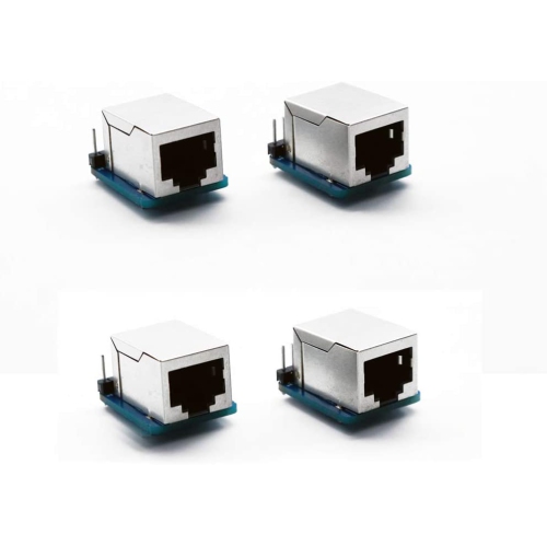 4 Pcs RJ45 8-pin Connector and Breakout Board Kit for Ethernet DMX-512 RS-485 RS-422 RS-232 (Unassambled)