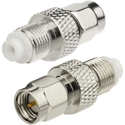 wlaniot 2pcs SMA-FME Adapter SMA Male Plug to FME Female Jack Straight RF Coaxial Connector
