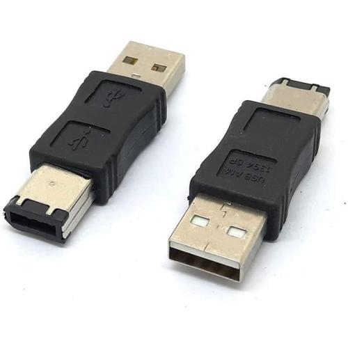 Firewire IEEE 1394 6 Pin Male to USB A Male Convertor Jack M/M Adapter