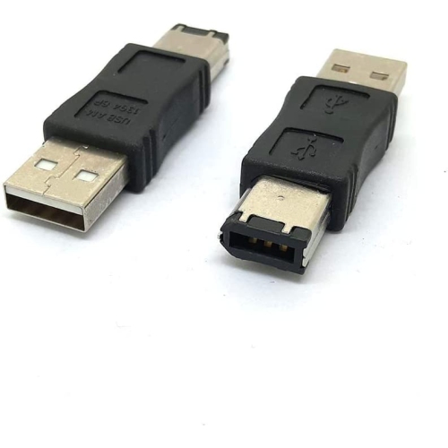 Firewire IEEE 1394 6 Pin Male to USB A Male Convertor Jack M/M Adapter