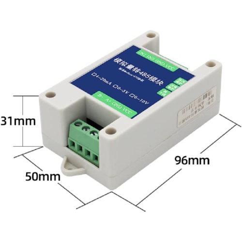 T 10/12 Bit AD Multi Channel 4-20Ma 0-5V 0-10V PLC Analog I/O Input to RS485 Modbus RTU TCP Converter Module