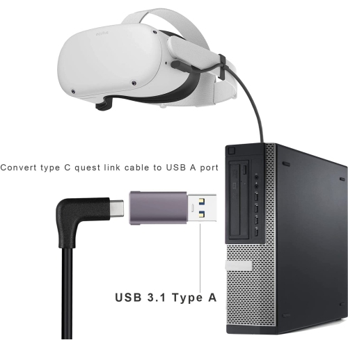 Q 10Gbps USB C Female to USB Male Adapter 2 Pack, USB 3.1 Gen2 to USB C Adapter Double-Sided Data Transfer and 60W Fast Charging Connector Compatible