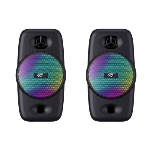 Havit SK213 2.0pcs Dynamic RGB Lighting Effect 3.5mm Jack+USB powered stereo computer speaker