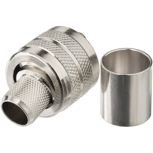 wlaniot PL-259 Connectors Crimp PL 259 UHF Male Plug RF Coaxial Connector for LMR400 9913 RG214 RG213 Coax Cable 5Pcs