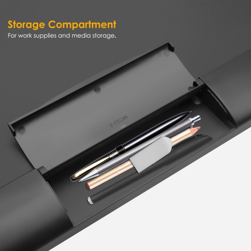 Ergonomic Large Computer Keyboard and Mouse Tray, Under Desk Platform Keyboard Drawer Desk Mount Pull Out with C Clamp