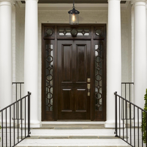 Modern Black Outdoor Pendant Light, 1-Light Farmhouse Lantern Indoor/Outdoor Hanging Light