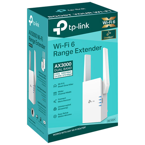Prolongateur de portée sans fil Wi-Fi 6 AX3000 de TP-Link