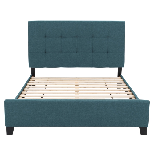 CorLiving Ellery Fabric Tufted Bed, Queen