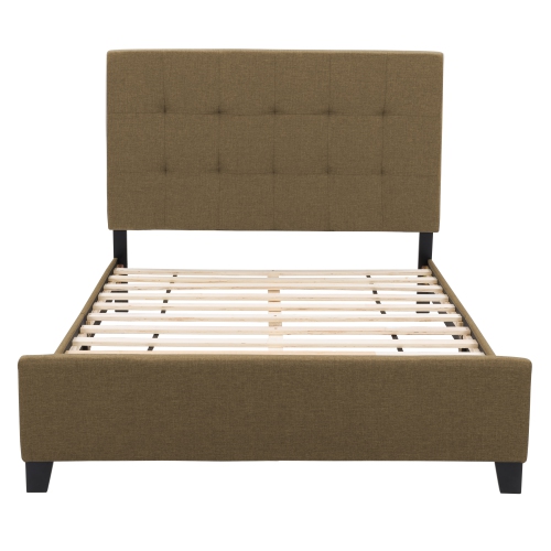 CorLiving Ellery Fabric Tufted Bed, Double