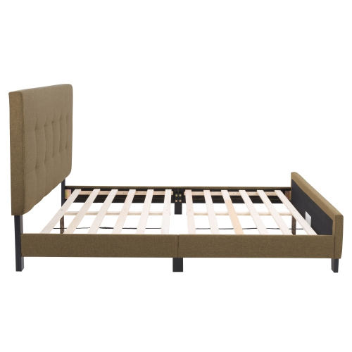 CorLiving Ellery Fabric Tufted Bed, Double