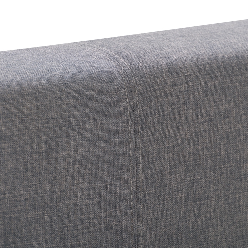 CorLiving Juniper Grey Fabric Upholstered Bed, Double