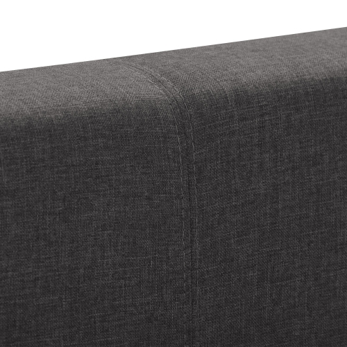 CorLiving Juniper Charcoal Fabric Upholstered Bed, Single