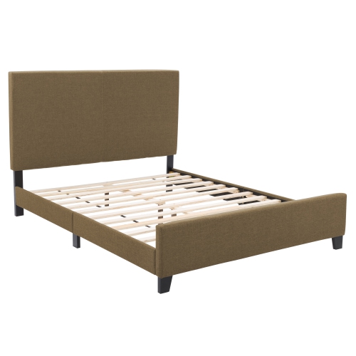 CorLiving Juniper Fabric Upholstered Bed, Queen