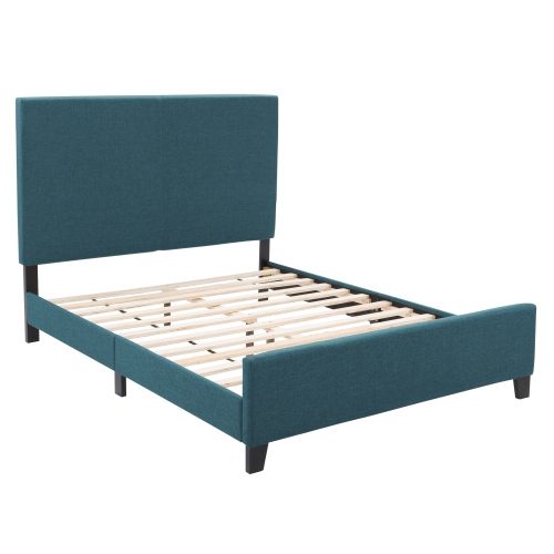 CorLiving Juniper Fabric Upholstered Bed, Double