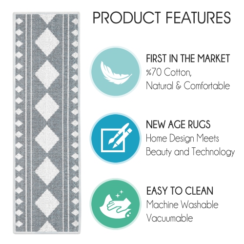 SussexHome Stair Treads - 70 % Cotton Carpet Strips for Indoor Stairs - Easy to Install with Double Adhesive Tape - Safe, 9" X 28" - 4-Pack - Gray