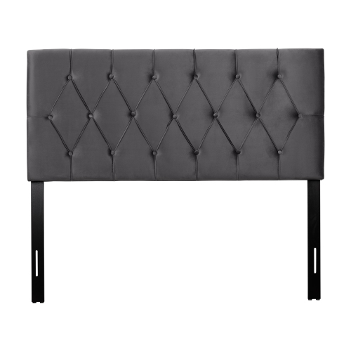 CORLIVING  Catalina Velvet Headboard, Full/double