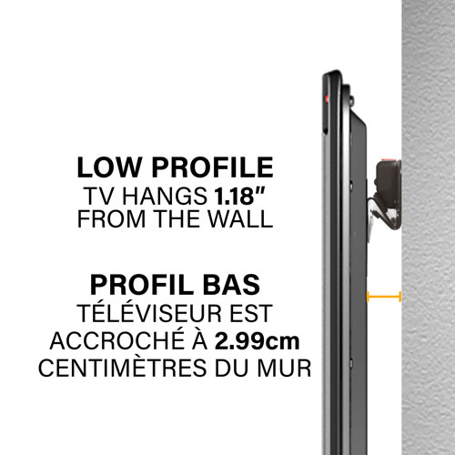 Support mural fixe Accents de SANUS pour téléviseur de 42 à 85 po