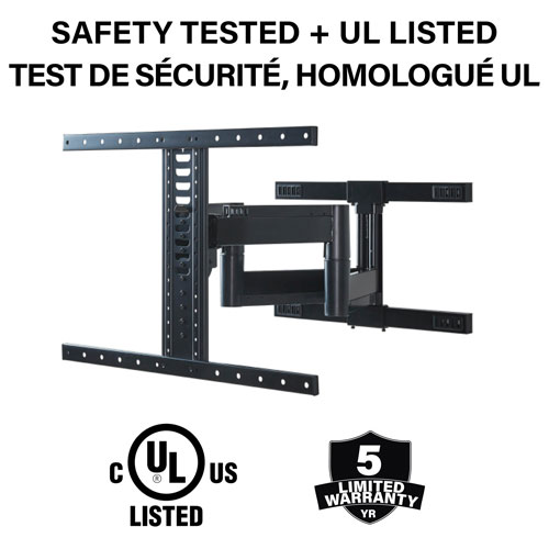 Support mural articulé Accents de SANUS pour téléviseur de 42 à 85 po