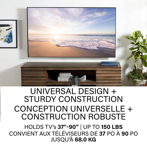 Support mural articulé Classic de SANUS pour téléviseur de 37 à 90 po