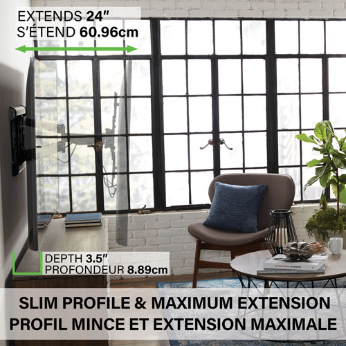 Support mural articulé Classic de SANUS pour téléviseur de 37 à 90 po