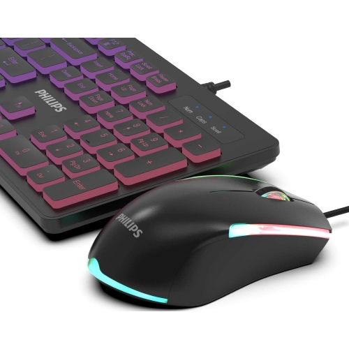 Philips Momentum Wired RGB Backlit Gaming Keyboard & Mouse Combo