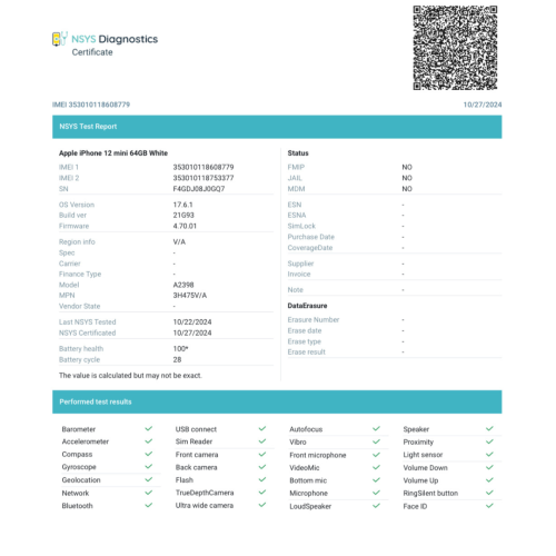 Refurbished - Apple iPhone 12 mini 64GB - Black - Unlocked