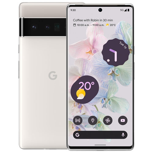 Refurbished - Google Pixel 6 Pro 128GB - Cloudy White - Unlocked