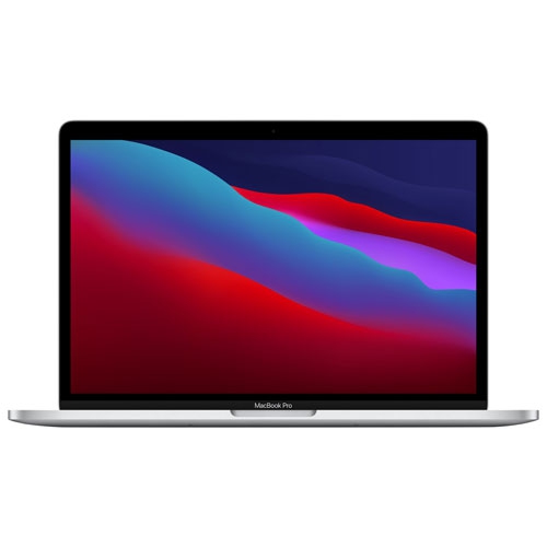 Image 1 de 2.. Remis à neuf - MacBook Pro 13,3 po + Touch Bar Apple (aut. 2020) - Argenté (M1 d’Apple/SSD 256 Go/RAM 8 Go) - Ang