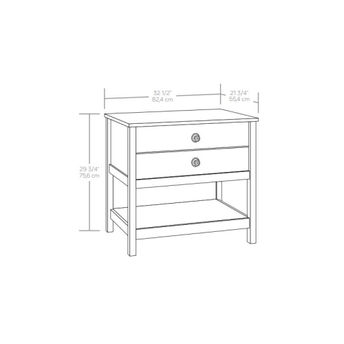 Sauder Granite Trace Engineered Wood Lateral File in Rustic Cedar/Brown